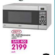 Defy 34L Grill Microwave DMO 392