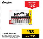 Energizer 12 Pack Batteries