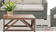 Cane Logix Mali Natural Coffee Table Excluding Plant