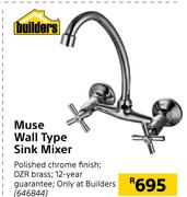 Builders Muse Wall Type Sink Mixer