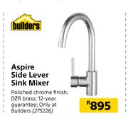 Builders Aspire Side Lever Sink Mixer