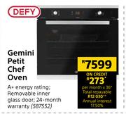 Defy Gemini Petit Chef Oven