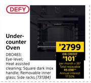 Defy Under Counter Oven DBO483