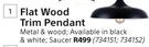 Bright Star Lighting Flat Wood Trim Pendant