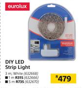 Eurolux DIY LED Strip Light White 3m