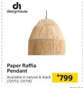Design House Paper Raffia Pendant