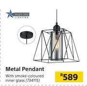Bright Star Lighting Metal Pendant