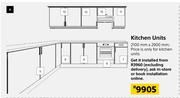 Kitchen Units 2100mm x 2900mm