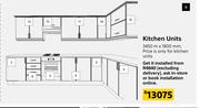 Kitchen Units 3450mm x 1800mm