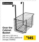 Home & Kitchen Over The Cabinet Basket 240mm x 120mm x 275mm
