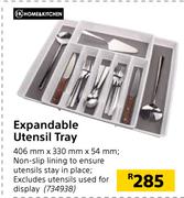 Home & Kitchen Expandable Utensil Tray 406mm x 330mm x 54mm
