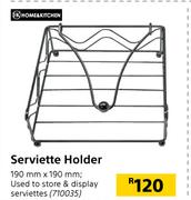 Home & Kitchen Serviette Holder 190mm x 190mm