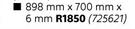 Parrot Products Weathered Wood Hob Splashback 898mm x 700mm x 6mm
