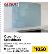Parrot Products Ocean Hob Splashback 898mm x 700mm x 6mm