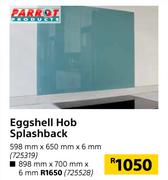 Parrot Products Eggshell Hob Splashback 898mm x 700mm x 6mm
