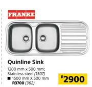 Franke Quinline Sink 1500mm X 500mm