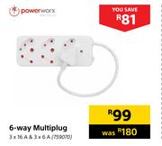 Power Worx 6 Way Multiplug