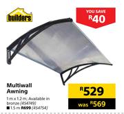Builders Multiwall Awning-1m x 1.2m
