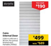 Dortello Cairo Internal Door 2.032 m x 813 mm x 40 mm