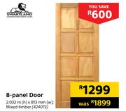 Swartland 8-Panel Door 2.032 m (h) x 813 mm (w)