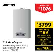 Ariston 11L Gas Geyser