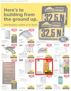Builders Western Cape : Here's To Building From The Ground Up (11 October - 07 November 2022), page 1