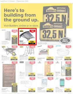 Builders Western Cape : Here's To Building From The Ground Up (11 October - 07 November 2022), page 1