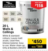 Fired Earth Walls & Ceilings-20L