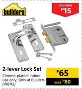 Builders 2 Lever Lock Set