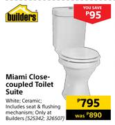 Builders Miami Close Coupled Toilet Suite