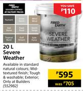 Fired Earth Severe Weather-20L