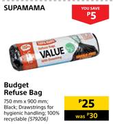 Supa Mama Budget Refuse Bag-750mm x 900mm