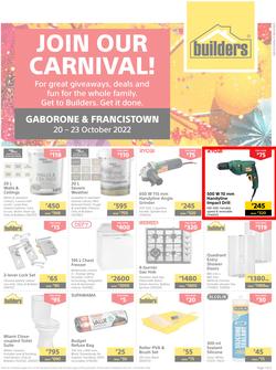 Builders Botswana : Join Our Carnival! (20 October - 23 October 2022), page 1