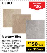 Ecotec Mercury Tiles-350mm x 350mm Per Box