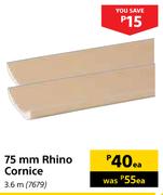 75mm Rhino Cornice .6m-Each