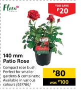 Flora 140mm Patio Rose