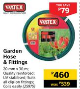 Watex Garden Hose & Fittings-20mm x 30m