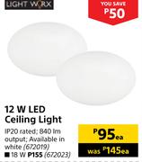 Light Worx 18W LED Ceiling Light-Each