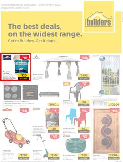 Builders Botswana : The Best Deals On The Widest Range (20 October - 28 December 2020), page 1