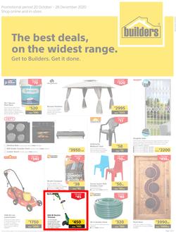 Builders Botswana : The Best Deals On The Widest Range (20 October - 28 December 2020), page 1