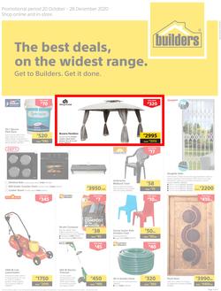 Builders Botswana : The Best Deals On The Widest Range (20 October - 28 December 2020), page 1