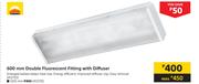 Radiant Double Fluorescent Fitting With Diffuser-600mm