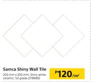 Samca Shiny Wall Tile 200mm X 200m-Per Sqm