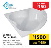 Sphinx Samba Corner Bath-1400mm X 1400mm X 1445mm