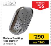 Lusso Modern 2-Setting Rose Shower-125mm