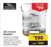 Fired Earth Severe Weather-20Ltr