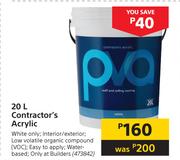 Contractor's Acrylic-20Ltr