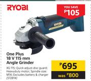 Ryobi One Plus 18V 115mm Angle Grinder XG 115