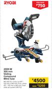 Ryobi  2000W 305mm Sliding Compound Miter Saw 