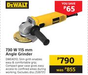 DeWalt 730W 115m Angle Grinder DWE4010